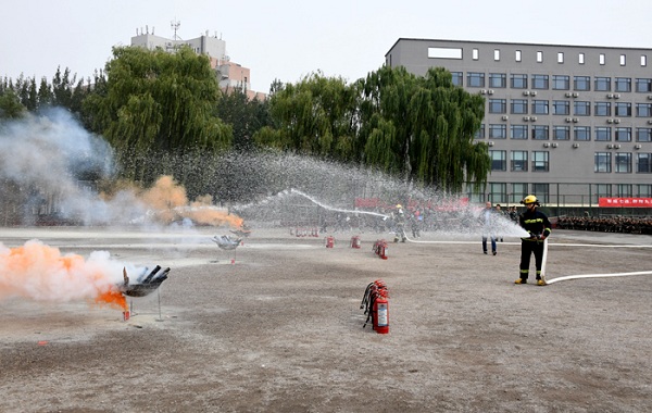 Shanxi University holds firefighting exercise