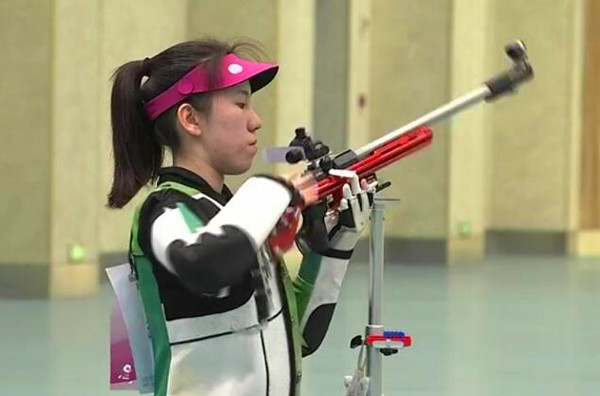 SXU student wins 50-meter rifle event at 14th National Games