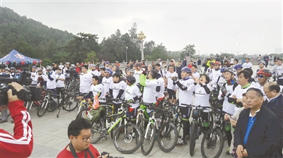 Ten riders to pedal from Taishan Mountain to Mount Everest