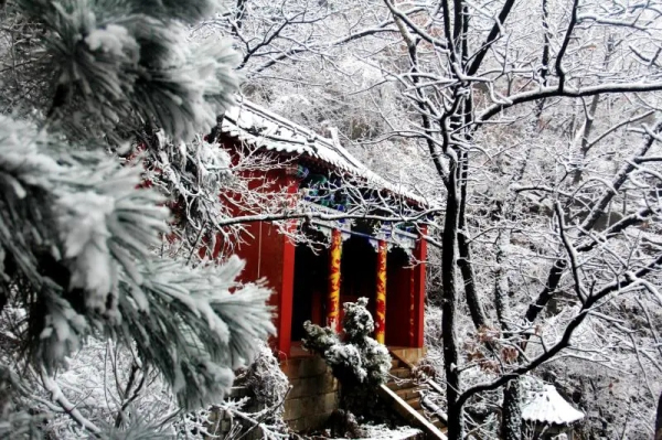 Xinfu Mountain offers picturesque winter scenery