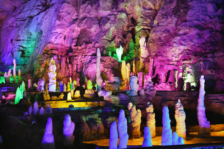 Underground wonderland of karst cave on Mount Tai