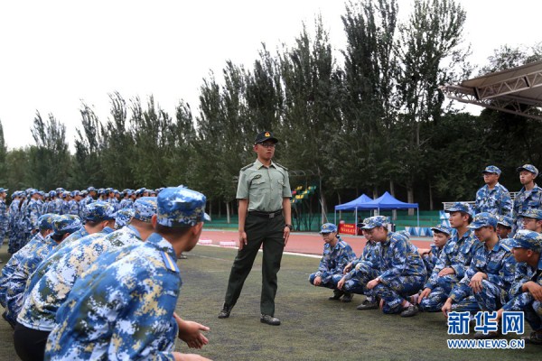 Shenyang university freshmen undergo military training