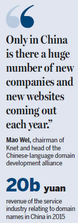 Chinese-language domain names grow in popularity