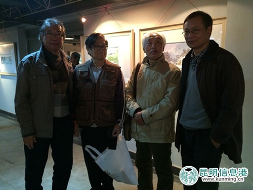 Watercolor masters display paintings in Kunming