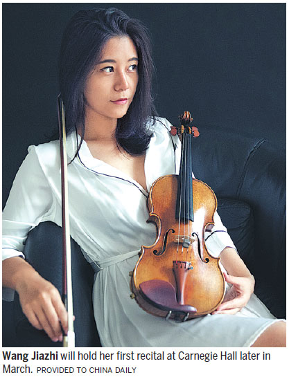 Carnegie Hall opportunity excites Chinese violinist