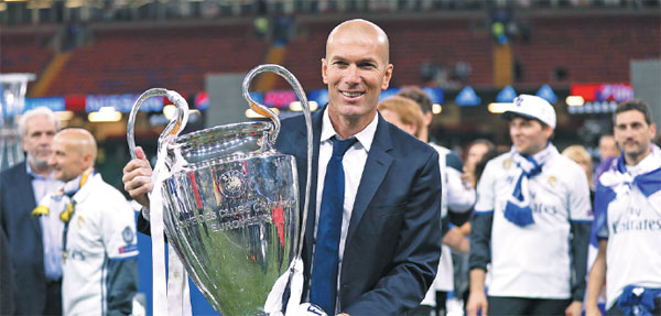 Zidane joins managerial immortals