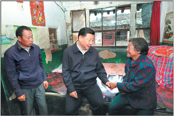 Xi calls for more ways to help poor