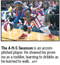 Hot Shot proves size no issue for Harlem Globetrotters