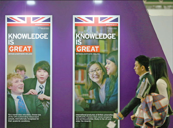 US and UK still top Chinese study sites