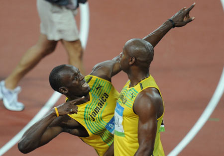 Beijing Games, backs Bolt's right to gloat