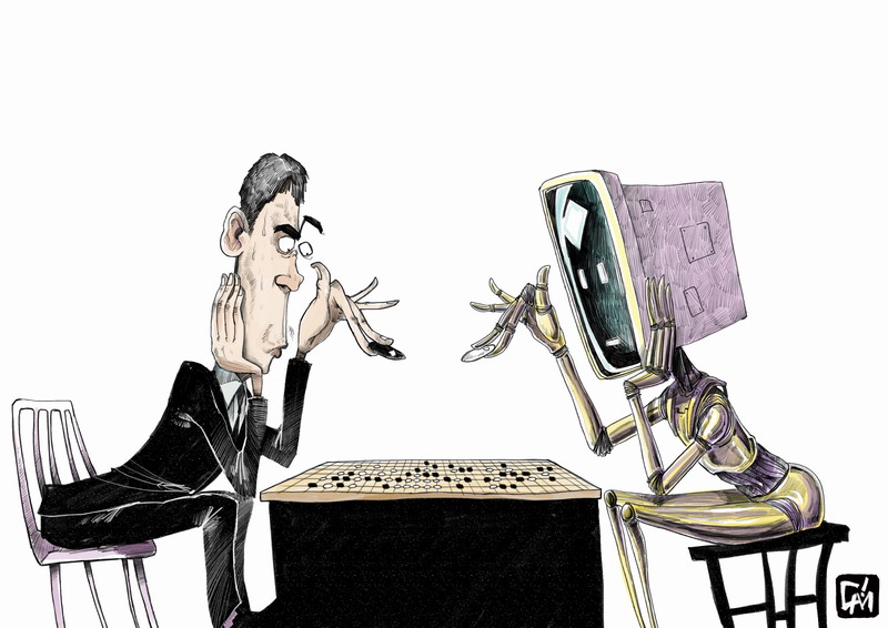 Human vs AlphaGo