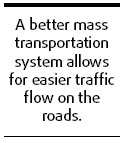 Way to ease traffic