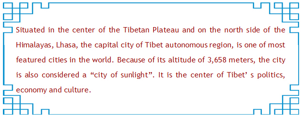 Lhasa, a city of sunlight