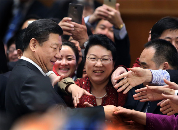 Xi sends clear signals via talk to entrepreneurs