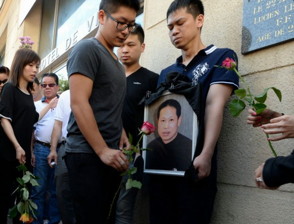 The killing of a Chinese man in Paris