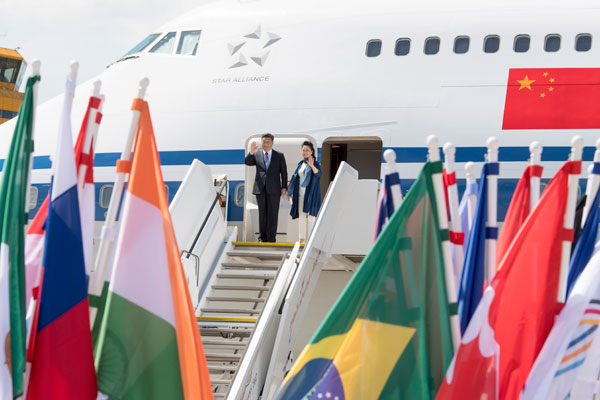 Chinese president arrives in Hamburg for G20 summit