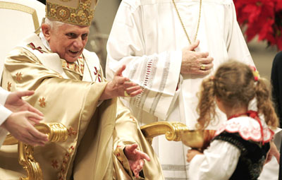 ,,Pope,, Benedict XVI,,mass,,christmas,,,