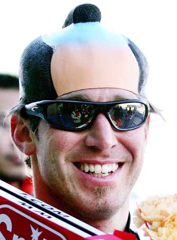 Hairstyle for skiing world cup