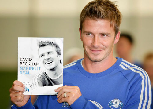David Beckham launches soccer book