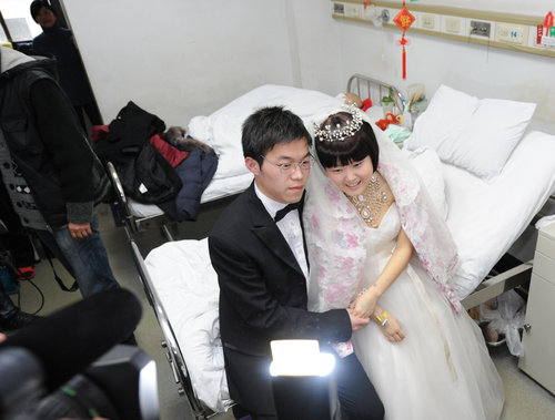 Dying Shi's wedding wish granted