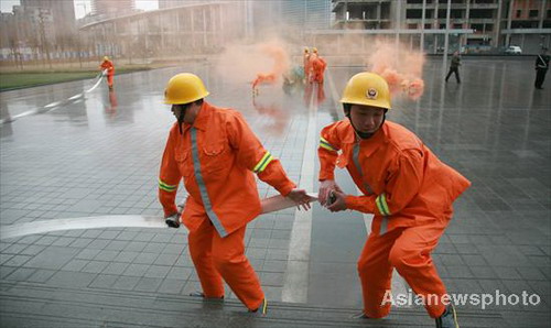 Emergency drill practiced in Shenyang