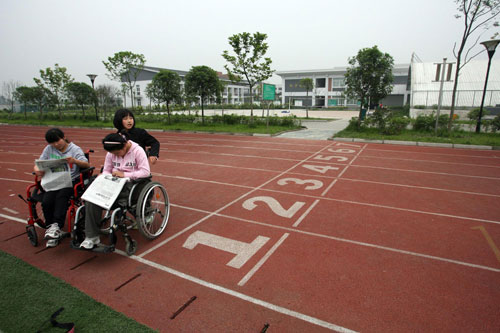 Disabled pupils in new school