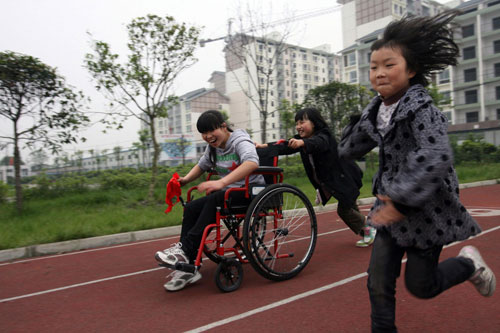 Disabled pupils in new school