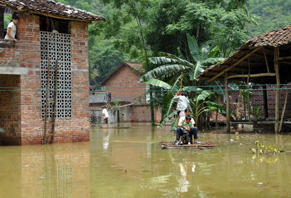 3.06 million affected by rains in Guangxi