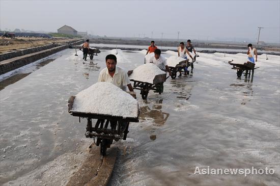 The making of sea salt