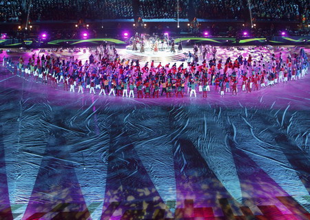 The closing ceremony for the 2010 World Cup