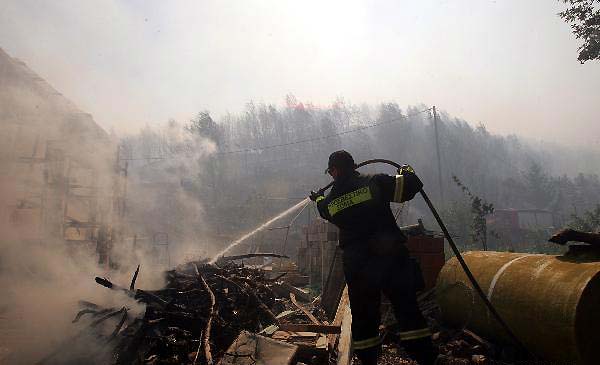 Wildfires rage in Athens suburbs, causing property damage