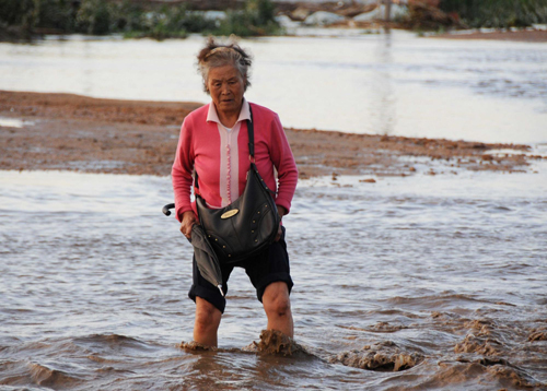 NE China suffers from floods