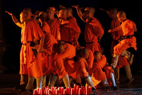 Shaolin monks performance in Amman