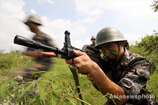 Anti-terrorism drill in Shandong