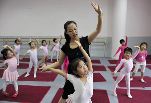 Children's dance classes in NE China