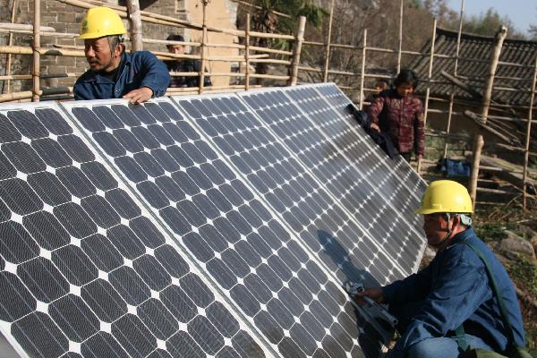 Solar power supply in remote areas