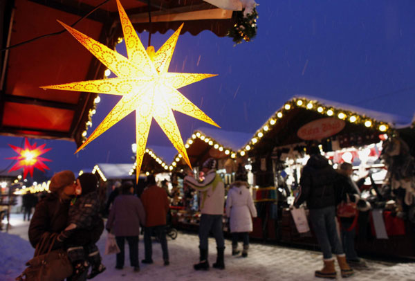 Enjoy at a Christmas maket in Berlin