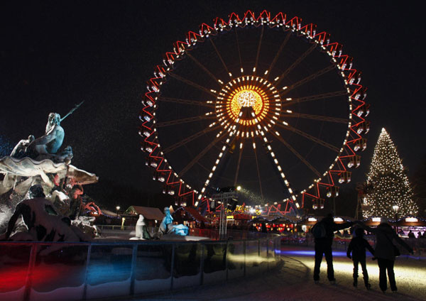 Enjoy at a Christmas maket in Berlin
