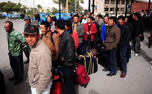 Chinese in Libya making their way back