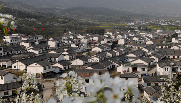 Village in Sichuan rebuilt after big quake