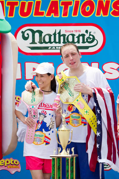 Int'l Hot Dog Eating Contest in New York