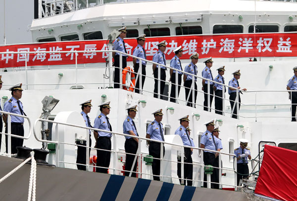 New Chinese patrol ship comes into service