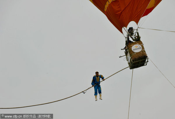 Walking the high wire while battling the wind