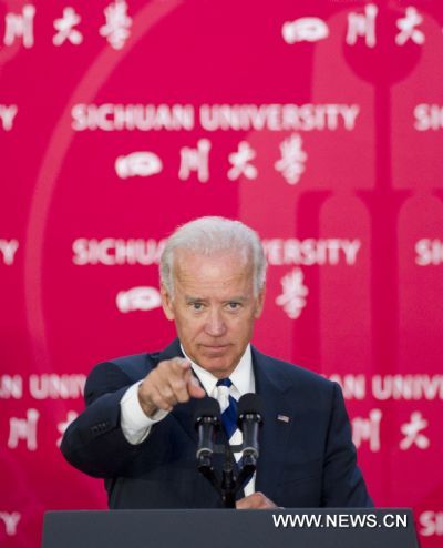 Biden delivers speech at Sichuan University