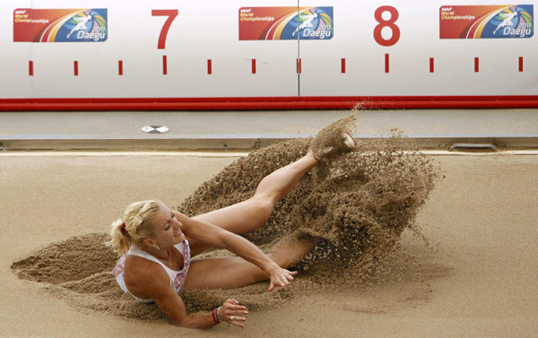 Long jump event at IAAF World Championships