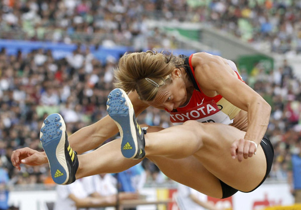 Long jump event at IAAF World Championships