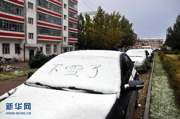 Cold front hits N China with snow