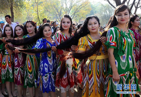 Long hair competition in Xinjiang