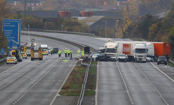 Seven die in 'fireball' road crash in UK