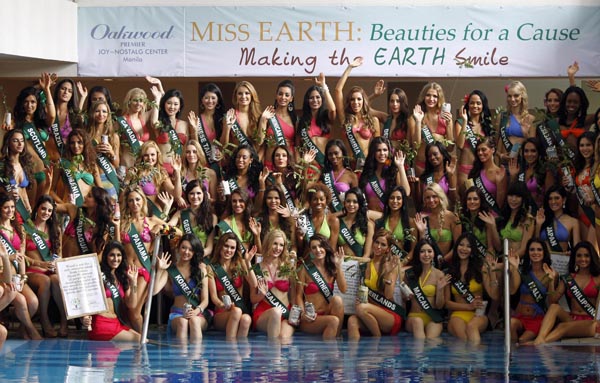 Miss Earth beauty contest in Manila